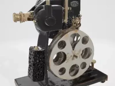 Classic Movie Projector  High Quality 3D Asset 3D model