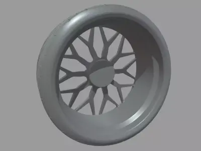 Wheel 05 Low-poly 3D model