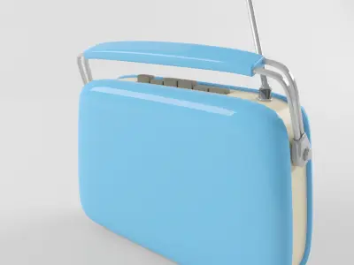 Retro Vintage Radio 3D model