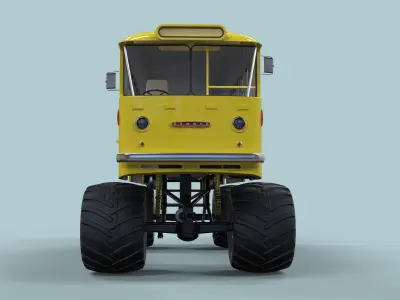 Monster Bus 3D model