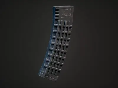 Assault Rifle Magazine Low-poly 3D model