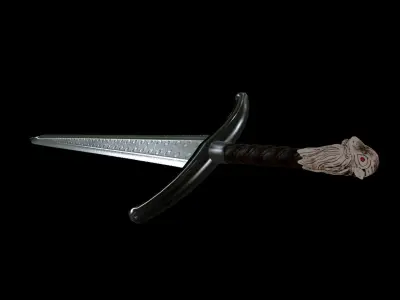 Sword Low-poly 3D model 98