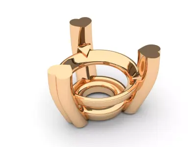 A package of solitaire ring heads engagement 3 prong printable 3D print model get