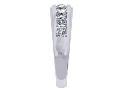 Round Diamond Channel set Band 3D print model
