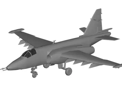 Sukhoi Su-25 3D model purchase