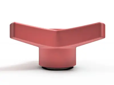 Three-arm knobs 3D model