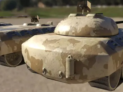 Tanks Low-poly 3D model by studiokom