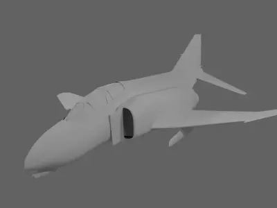 F-4 Phantom II base Free 3D model