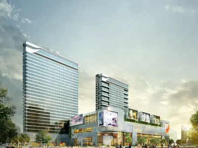 3Dmax fashion city commercial square building 417 3D model