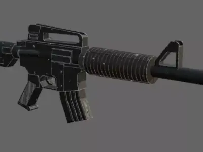 M16 weathered 3D model