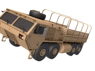HEMTT A4 Cargo Truck - Army transport truck 3D model