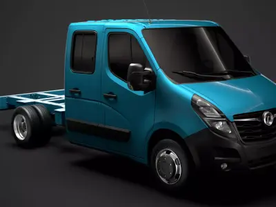 Vauxhall Movano CrewCab DW E20 Chassis 2020 3D model