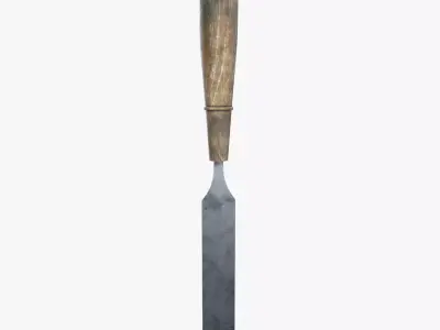 Medieval Chisels V07 Low-poly 3D model