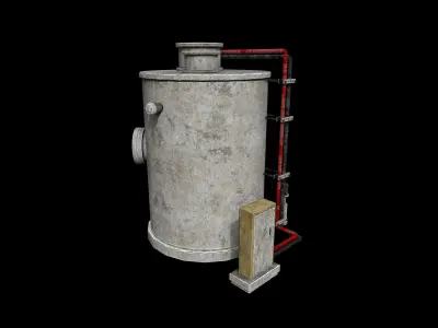 Boiler - PBR - Textured Low-poly 3D model