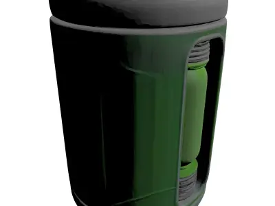 Futuristic Green Energy Cell 3D model