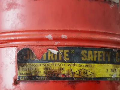 Gas Can Low-poly 3D model purchase