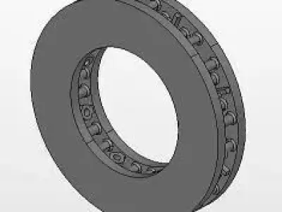 Disk brake railways 3D model
