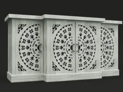 Antique Cupboard- Sri Lanka 3D model