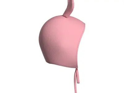 Kids Rabbit Beanie 3D model