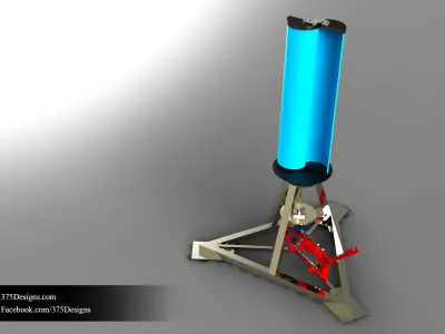 Savonius Wind Turbine Free 3D model