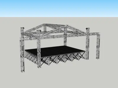 Escenario para conciertos   3D model