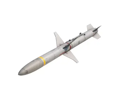 AGM-88 HARM Anti-Radiation Missile 3D model