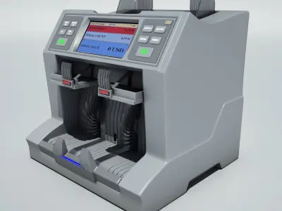 Currency Counting Machine 3D model