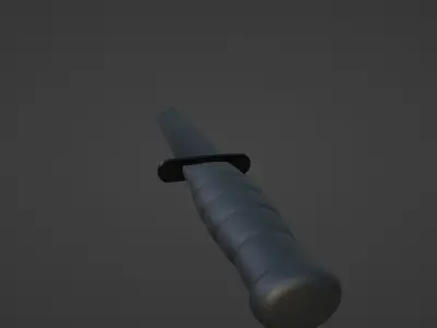 knife 3d model military melee Low-poly 3D model