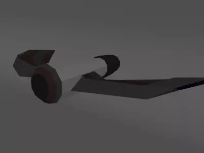 Spy spaceship Free low-poly 3D model