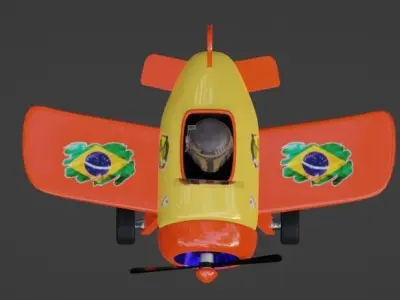 Single engine plane Free 3D model