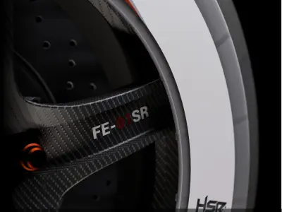RIMS Velg Wheels HSR FE01SR Carbon fiber rotiform ssr oz bbs 3D model