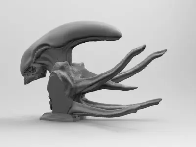 Scout Alien Xenomorph Bust 3D Printing model 3D print model purchase