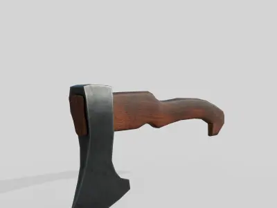 Foresters ax Low-poly 3D model