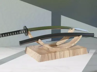 Katana and Stand 3D model