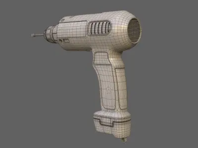SubD - Stylized Drill 3D model