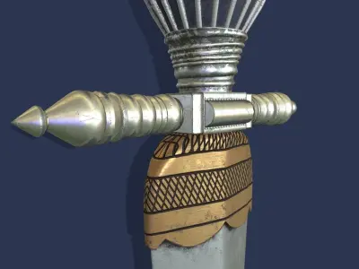 Oriental Dagger Low-poly 3D model