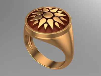 Sun Ring 3D print model