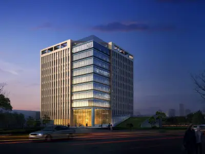 3Dmax fashion city commercial square building 409 3D model