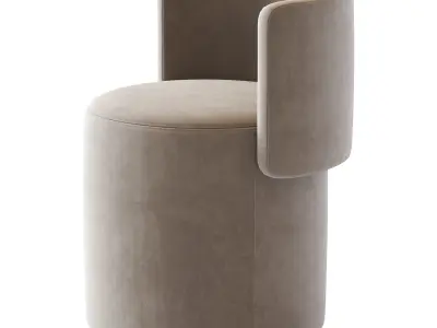 Love Seat Pouf Rugiano 3D model