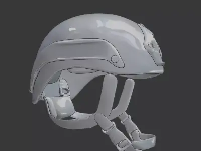 Military Style Helmet 3D Printable  3D print model