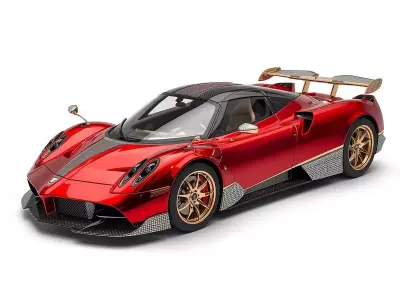 Luxury Jeweled Pagani Huayra Low-poly 3D model