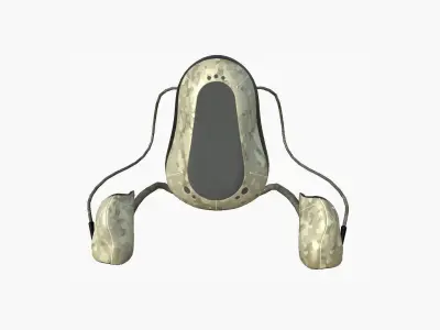Jetpack H10 Desert Camouflage - SciFi Character Design Low-poly 3D model