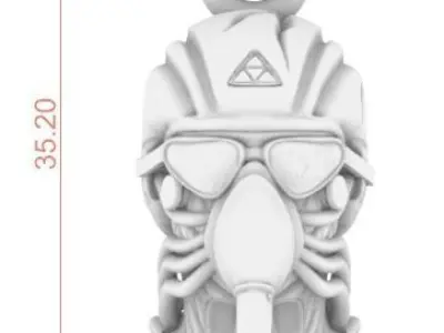 military aviation pilot pendant 3D print model