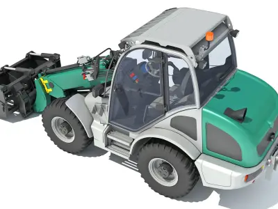 3D Wheel Loader 3D model