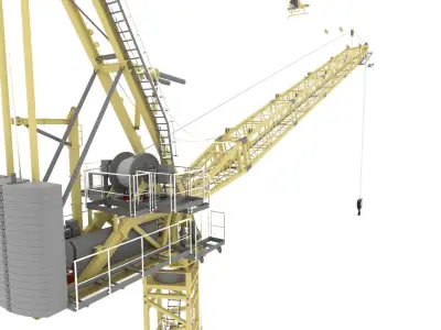 Construction Site Crane 3D model