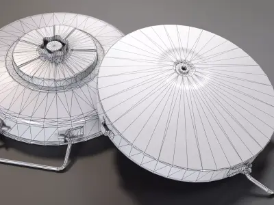 Tellermine 42 Anti-Tank Mine Low-poly 3D model