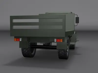 Leyland DAF Cargo Truck Low-poly 3D model