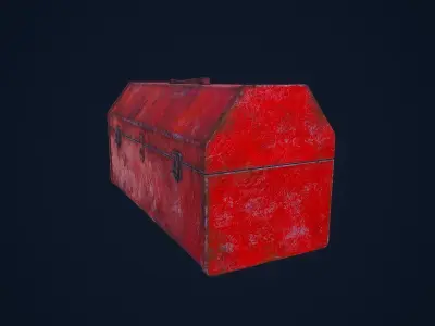Toolbox chest Low-poly 3D model
