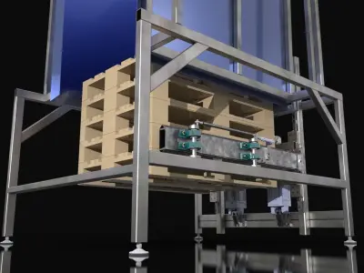 Pallet Dispenser Robot 3D model