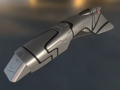 Spaceship - Keeper - High-Poly Version 3D model